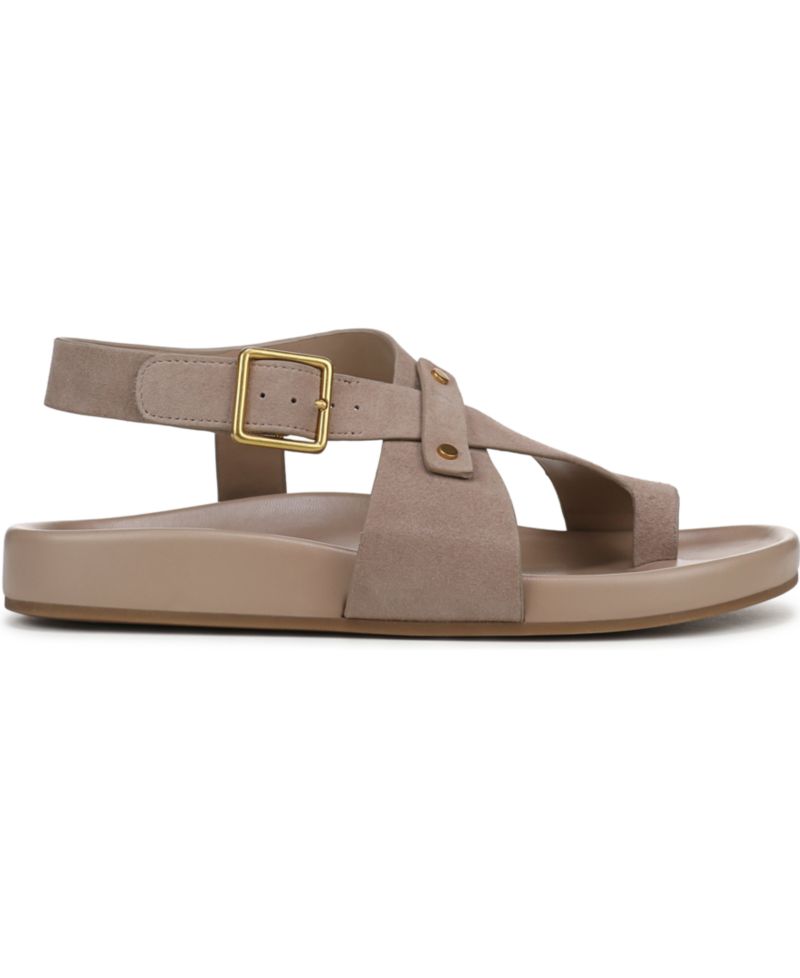 Blair Toe Loop Round Toe Buckle Flat Sandals