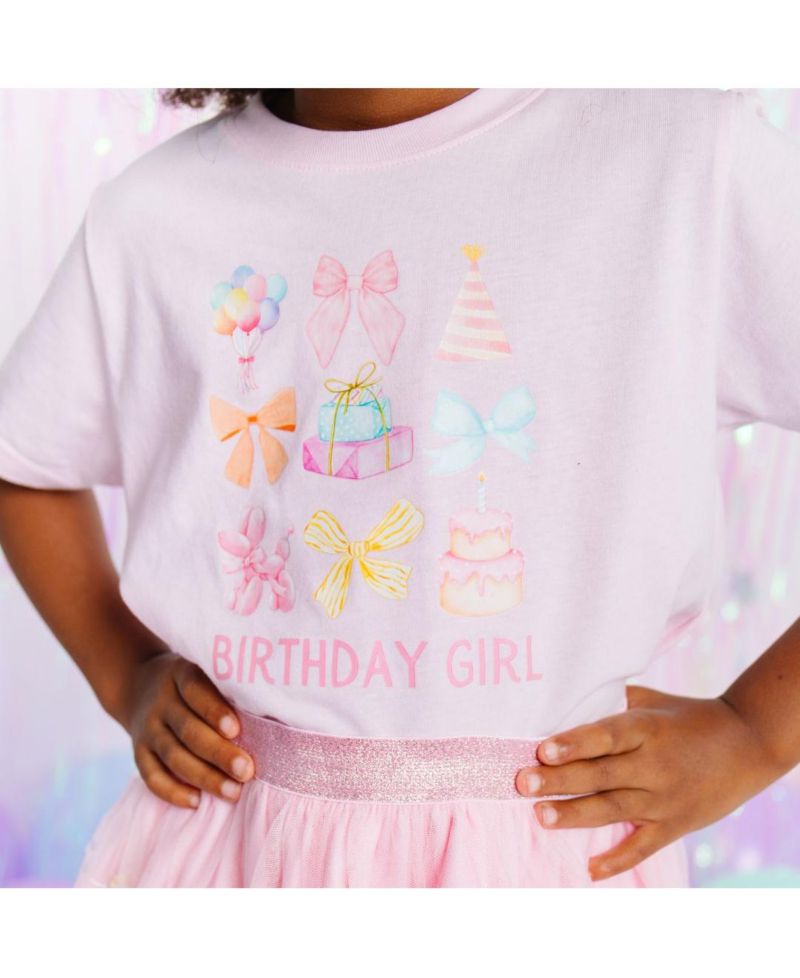 Baby Girls Birthday Cutie Short Sleeve T-Shirt
