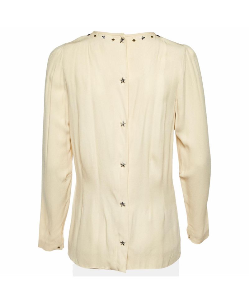 Women's Crepe Studded Long Sleeve Blouse