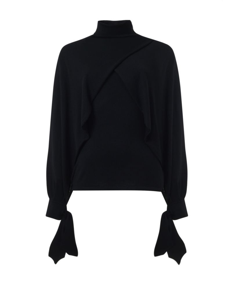 Women's Layered Butterfly Sleeve Knitted Sweater