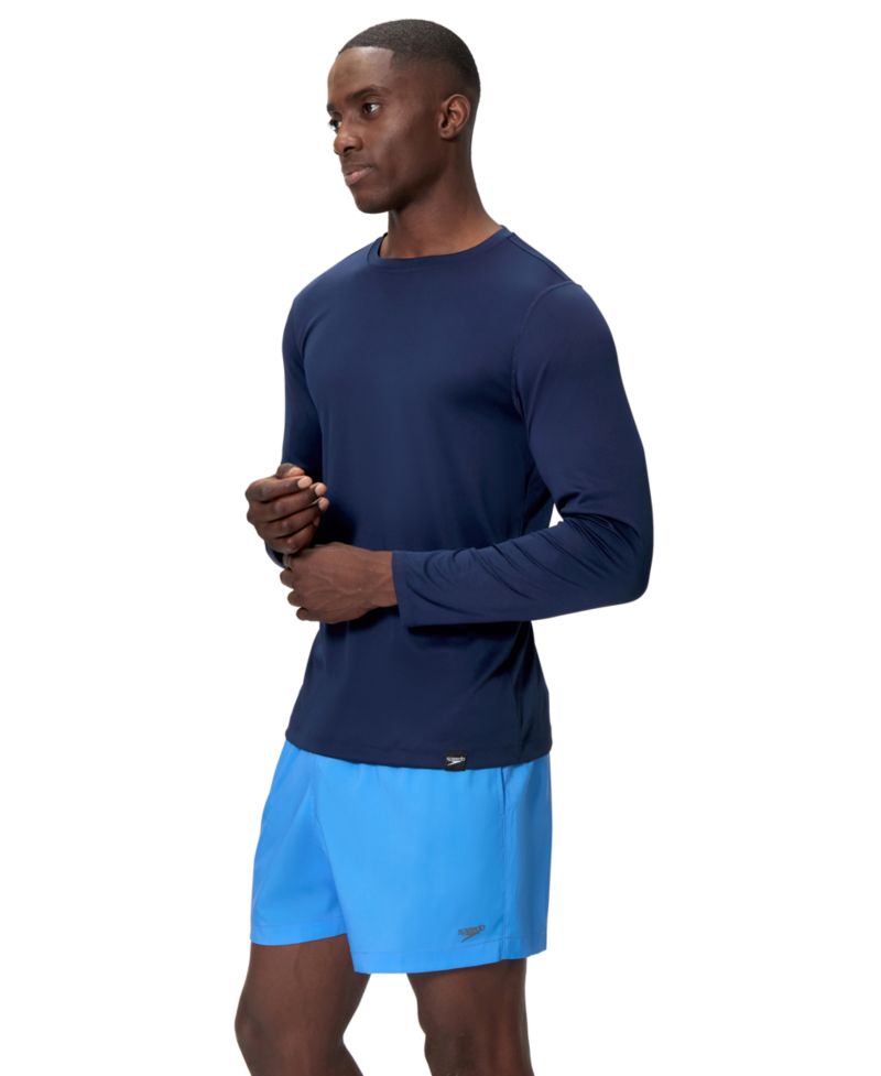 Men's Long-Sleeve Graphic Swim T-Shirt