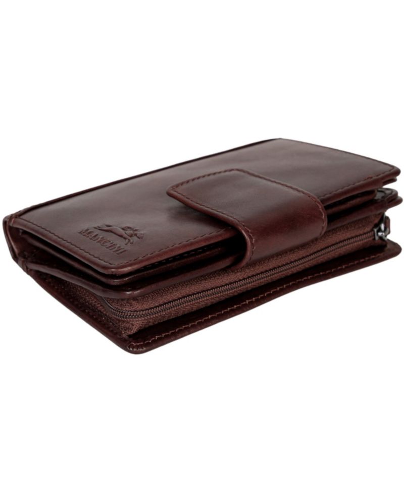 Pelle D'oro RFID Secure Snap Trifold Wallet