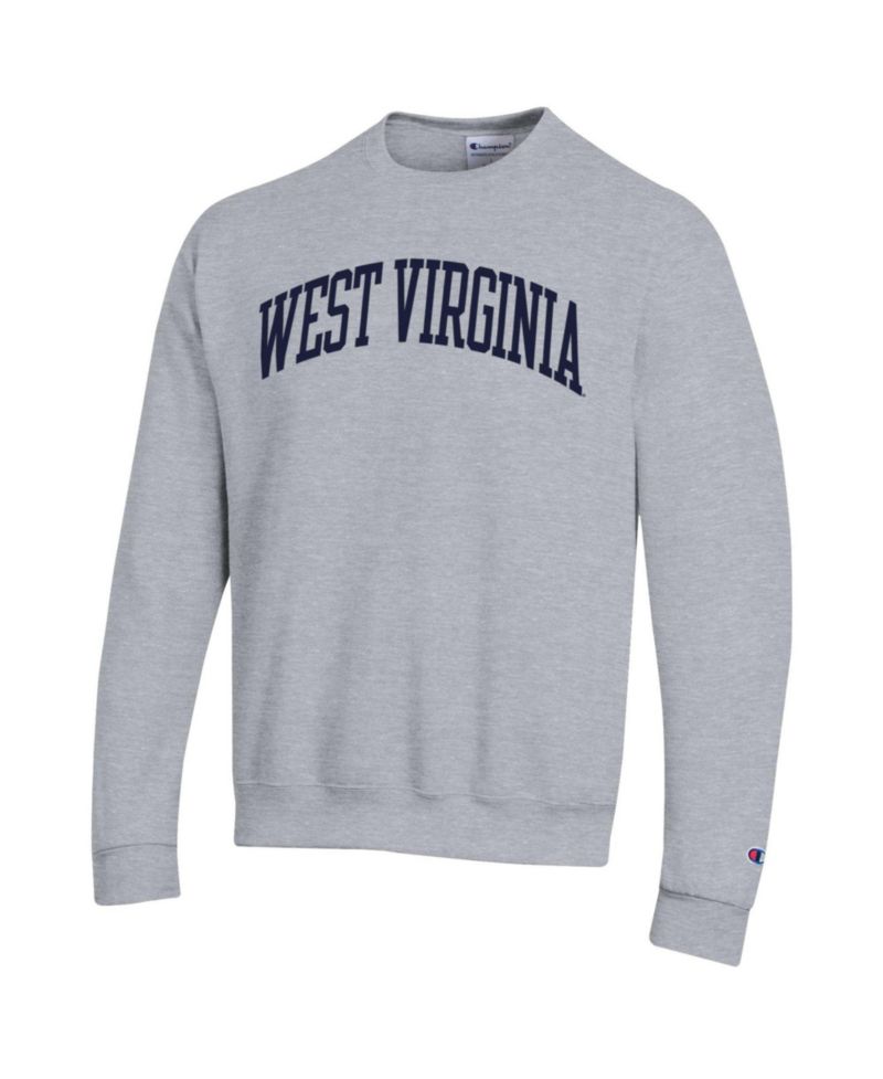 Men's West Virginia Mountaineers Basic Arch Fleece Pullover Sweatshirt