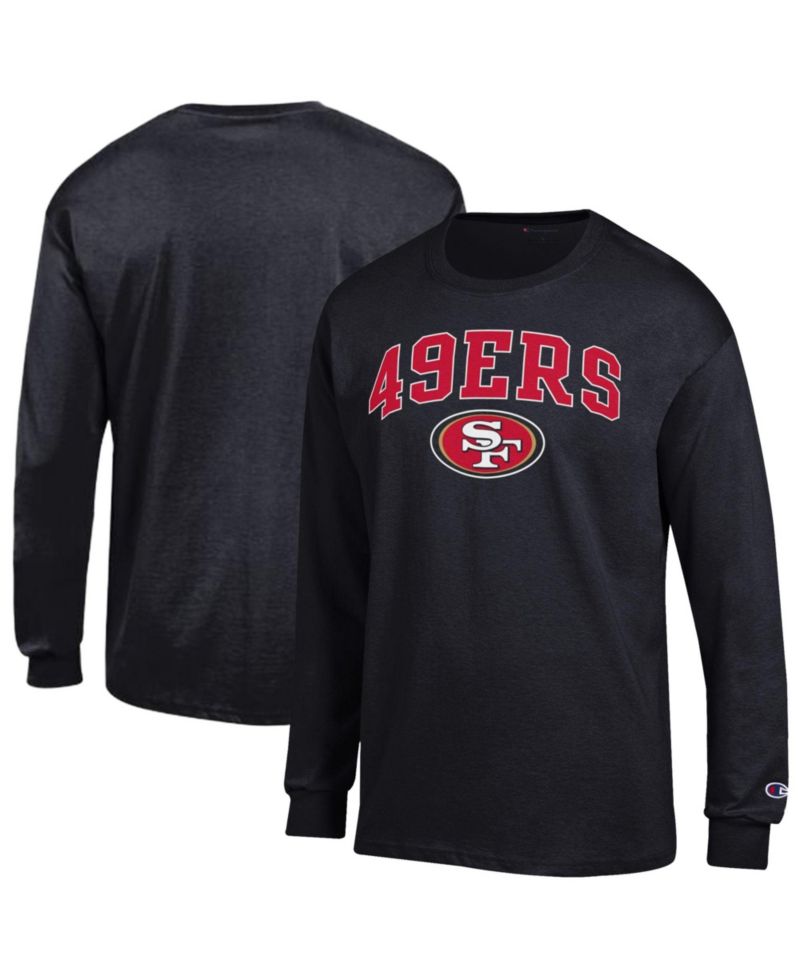 Men's Black San Francisco 49ers Arch Over Logo Long Sleeve T-Shirt