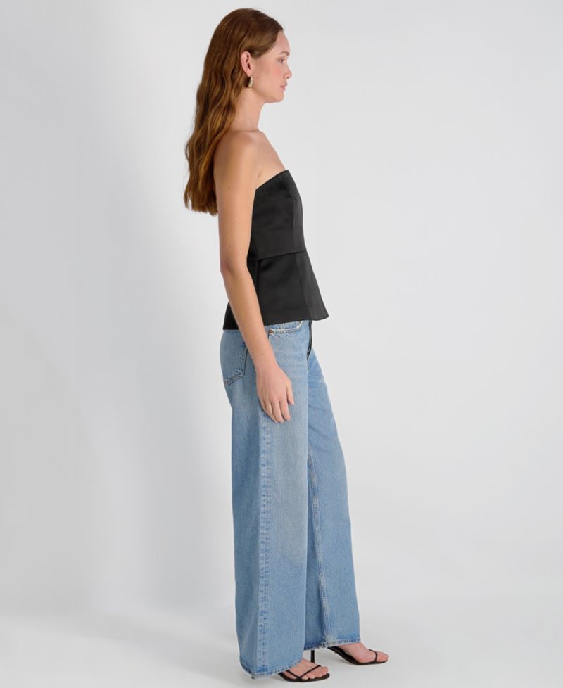 Women's York Satin in Christa Fleur Strapless Top