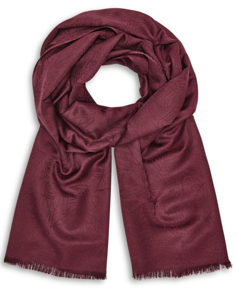 Pashmina Lurex Leaf Scarf