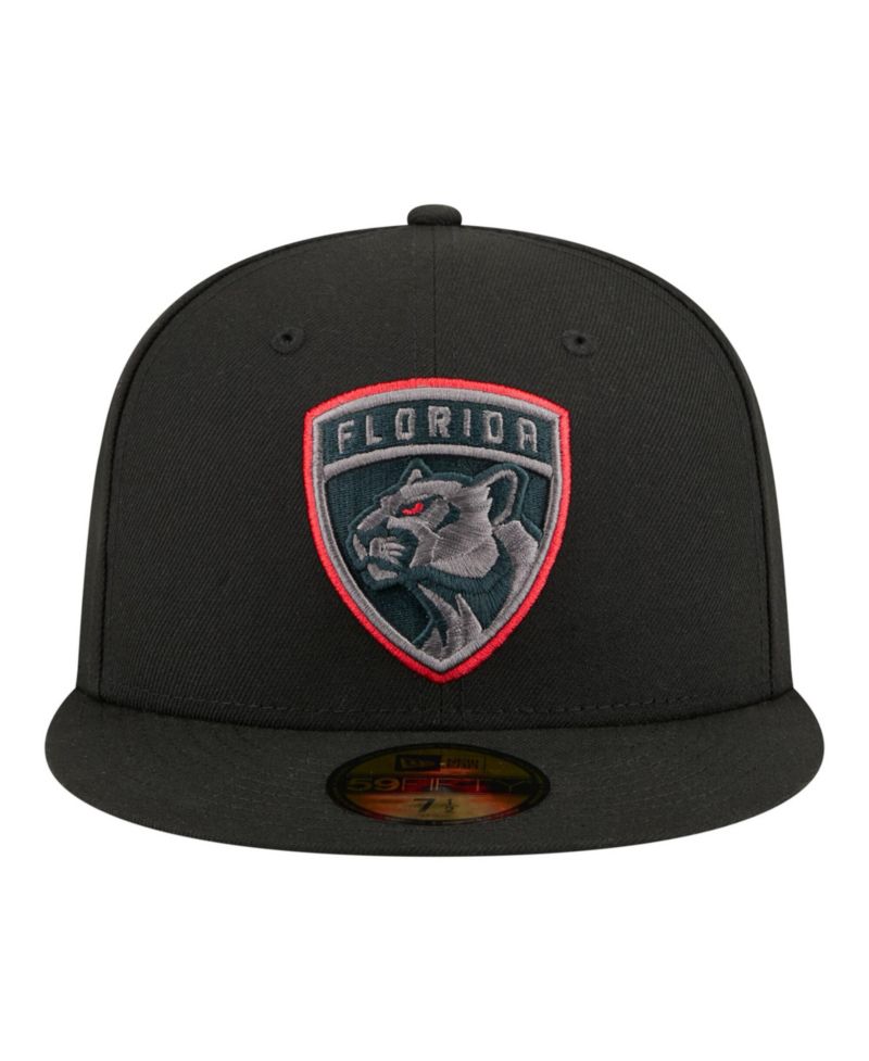 Men's Black Florida Panthers Color Pop 59FIFTY Fitted Hat