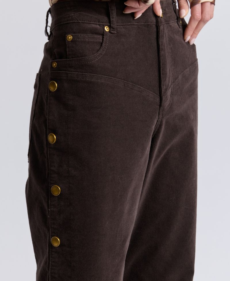 Women's High-Rise Yoke Detail Pants