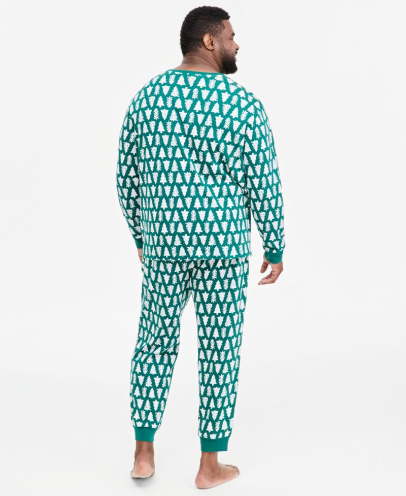 Men's Big & Tall Tree Geo Pajamas Set