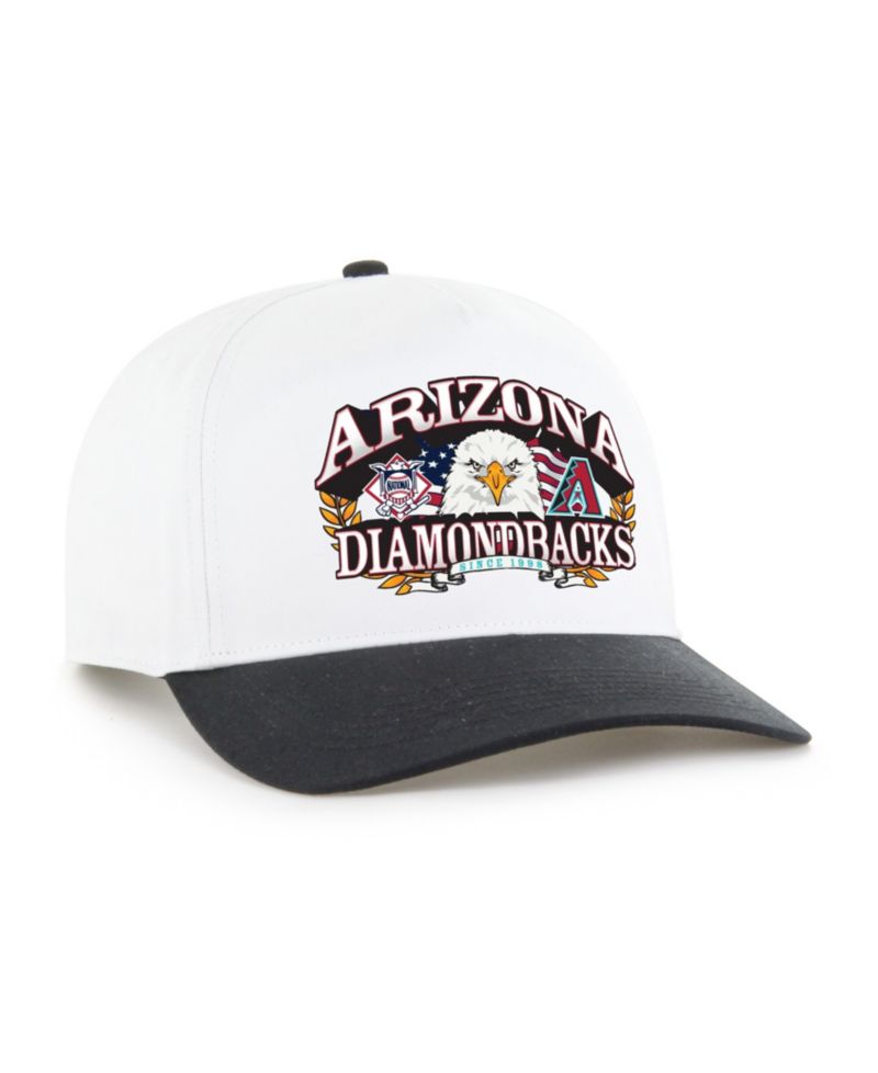 Men's White/Black Arizona Diamondbacks Americana Eagle Hitch Adjustable Hat