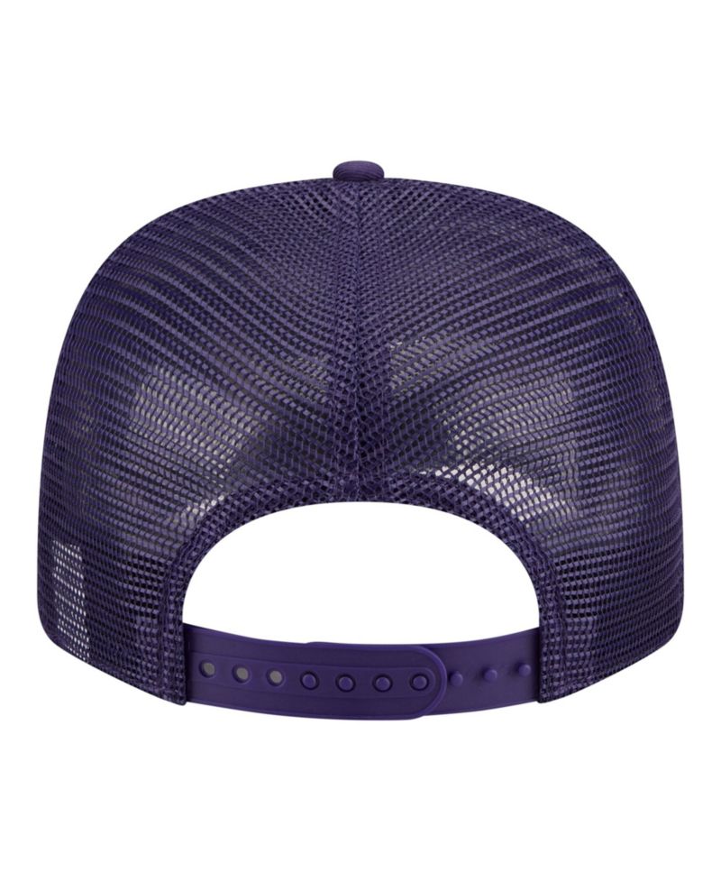 Men's Purple LSU Tigers Patched 9SEVENTY Trucker Adjustable Hat