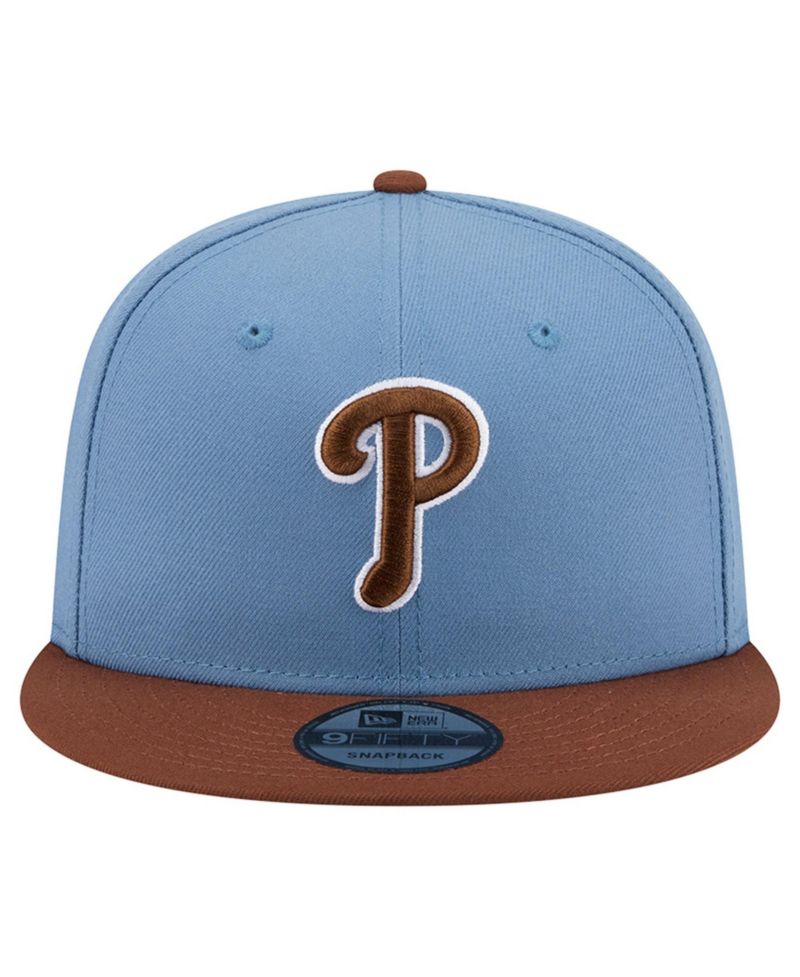 Men's Light Blue/Brown Philadelphia Phillies Color Pack 9FIFTY Snapback Hat