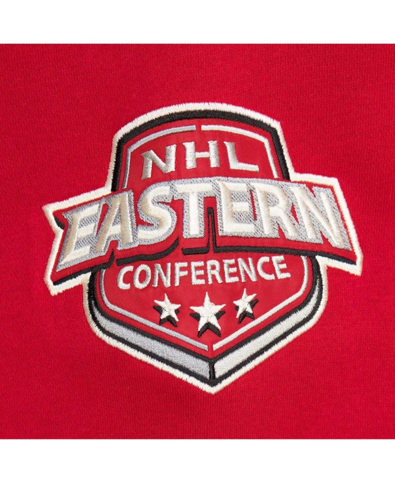 Women's Red Detroit Red Wings Heritage Lace-Up Pullover Sweatshirt