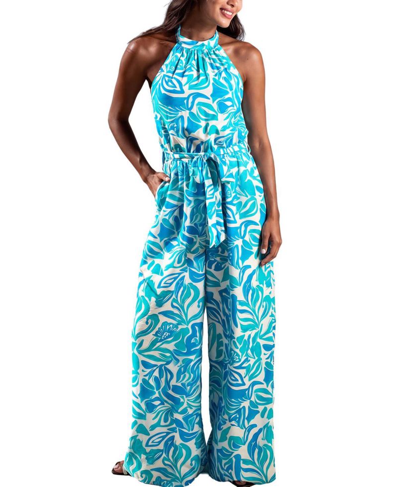Women's Halter Neck Unlined Jumpsuit