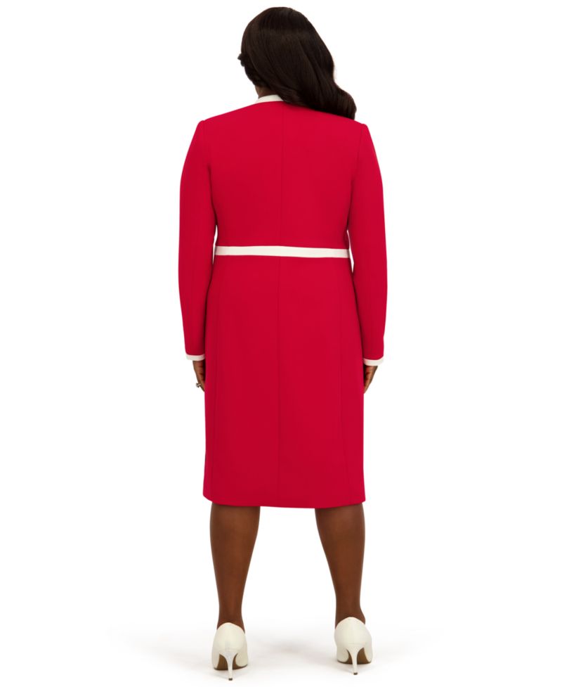 Women's Framed Waist Seam Open Topper Jacket, Regular & Plus
