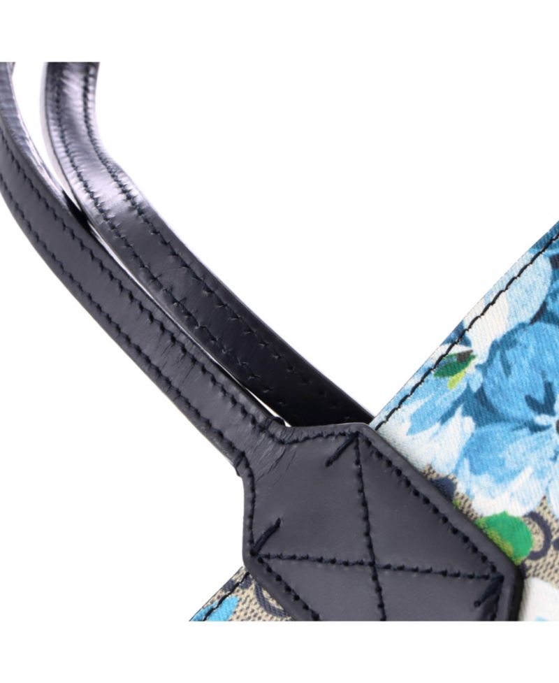 Medium Reversible Tote Blooms GG Print Leather