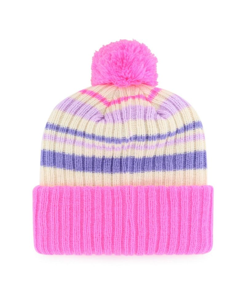 Big Boys and Girls '47 Pink Minnesota Vikings Snow Fort Cuffed Knit Hat