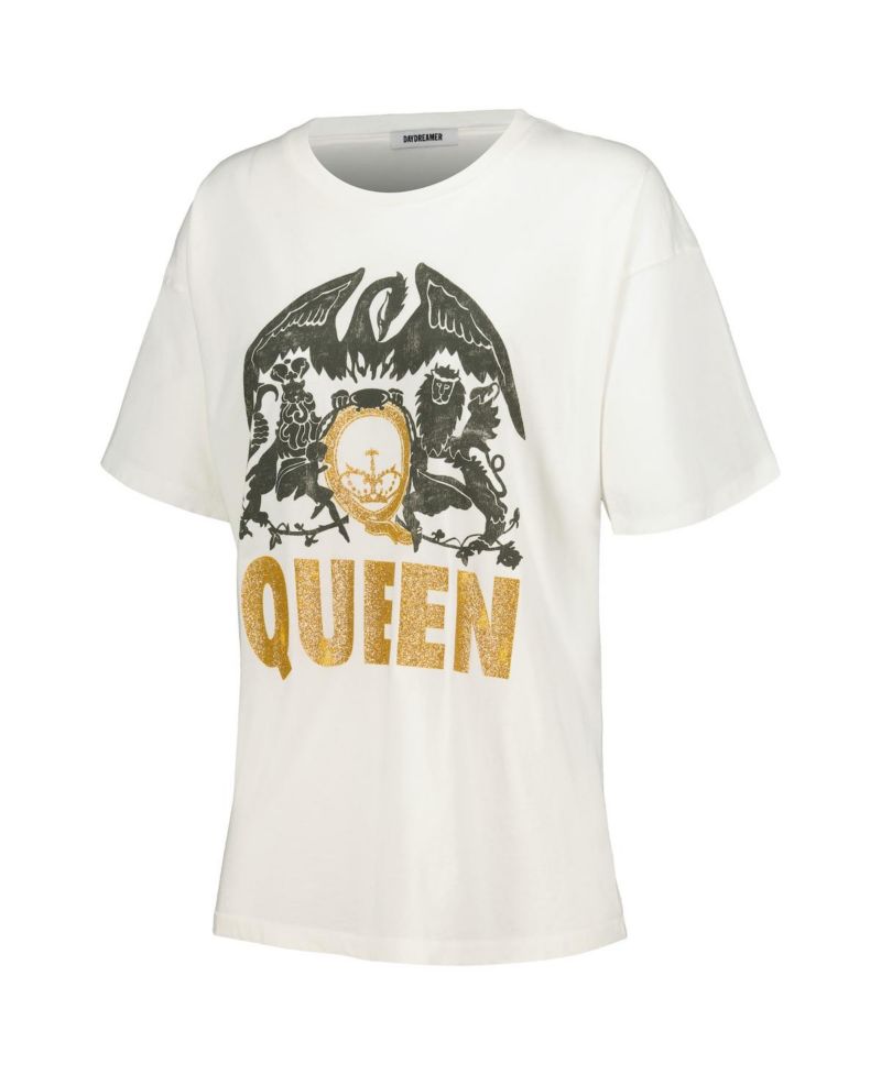 Women's White Distressed Wu-Tang Graphic T-shirt