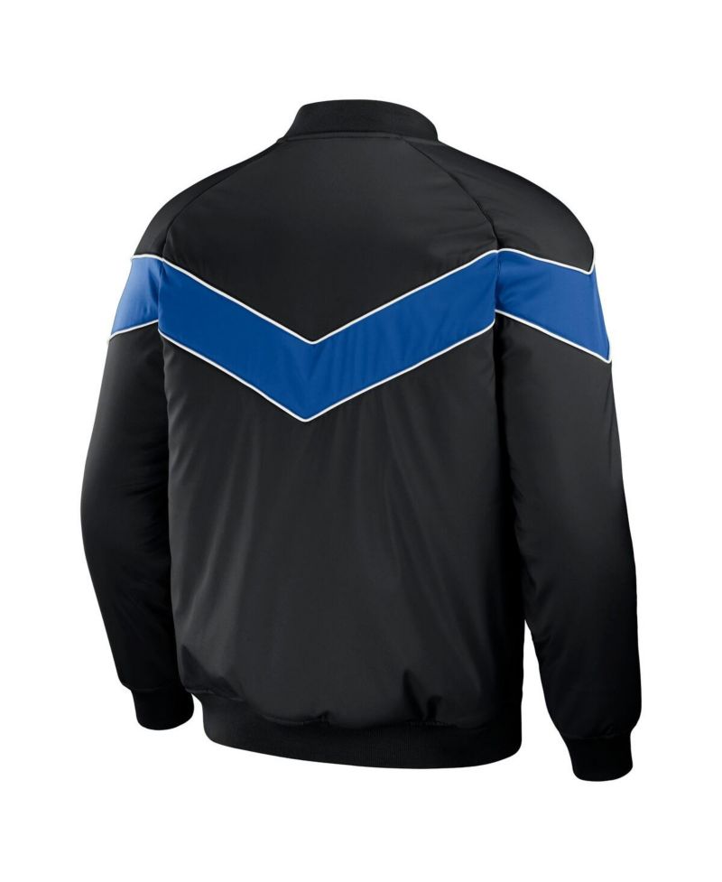 Men's Black Chicago Cubs Baseball Raglan Full-Snap Jacket