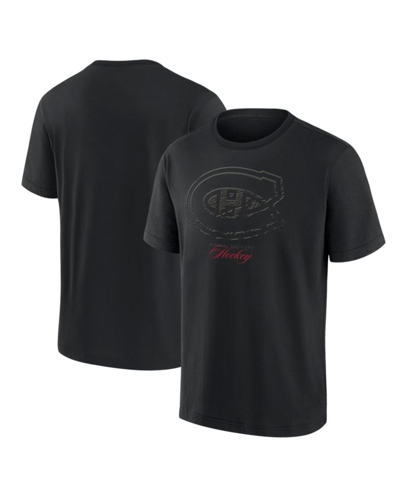 Men’s Montreal Canadiens Blackout Heavyweight T-Shirt