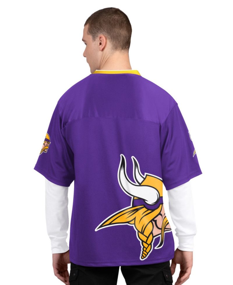 Men's Minnesota Vikings Short-Sleeve and Long-Sleeve T-Shirts, 2-Piece Set