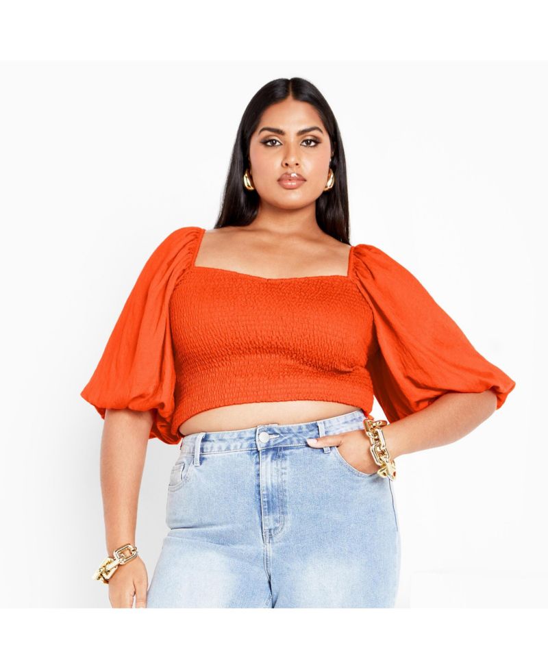 Plus Size Poppie Print Top
