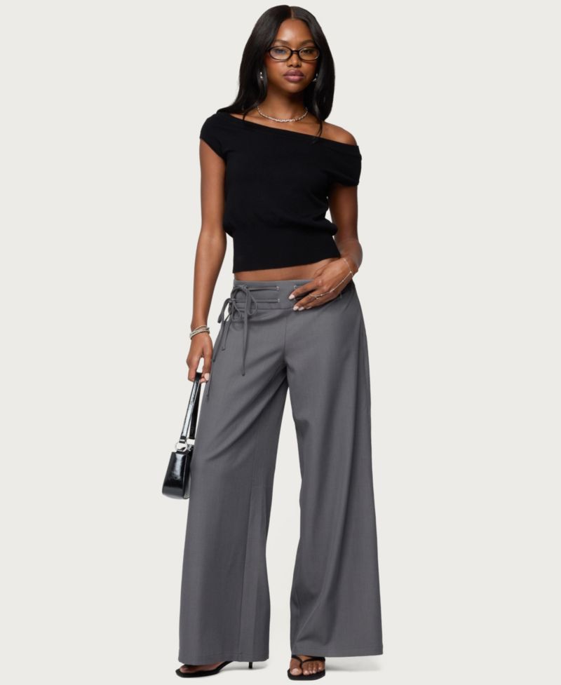 Women's Willard Baggy Lace Up Belt Pants