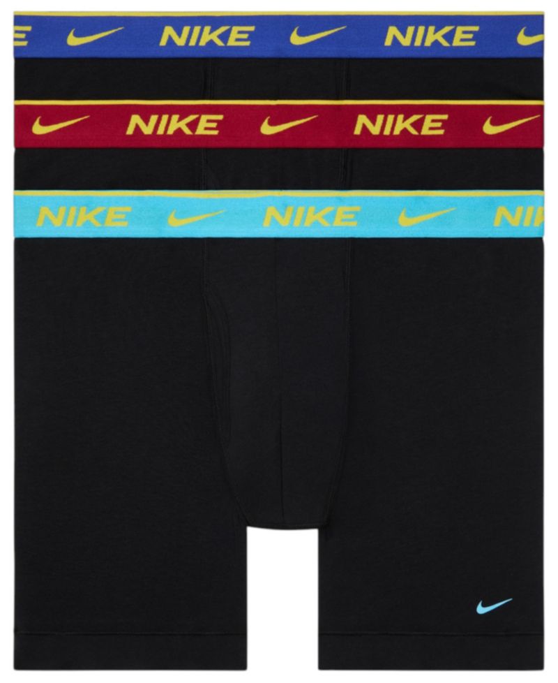 Mens Dri-FIT Essential Cotton Stretch Boxer Briefs, 3-Pack