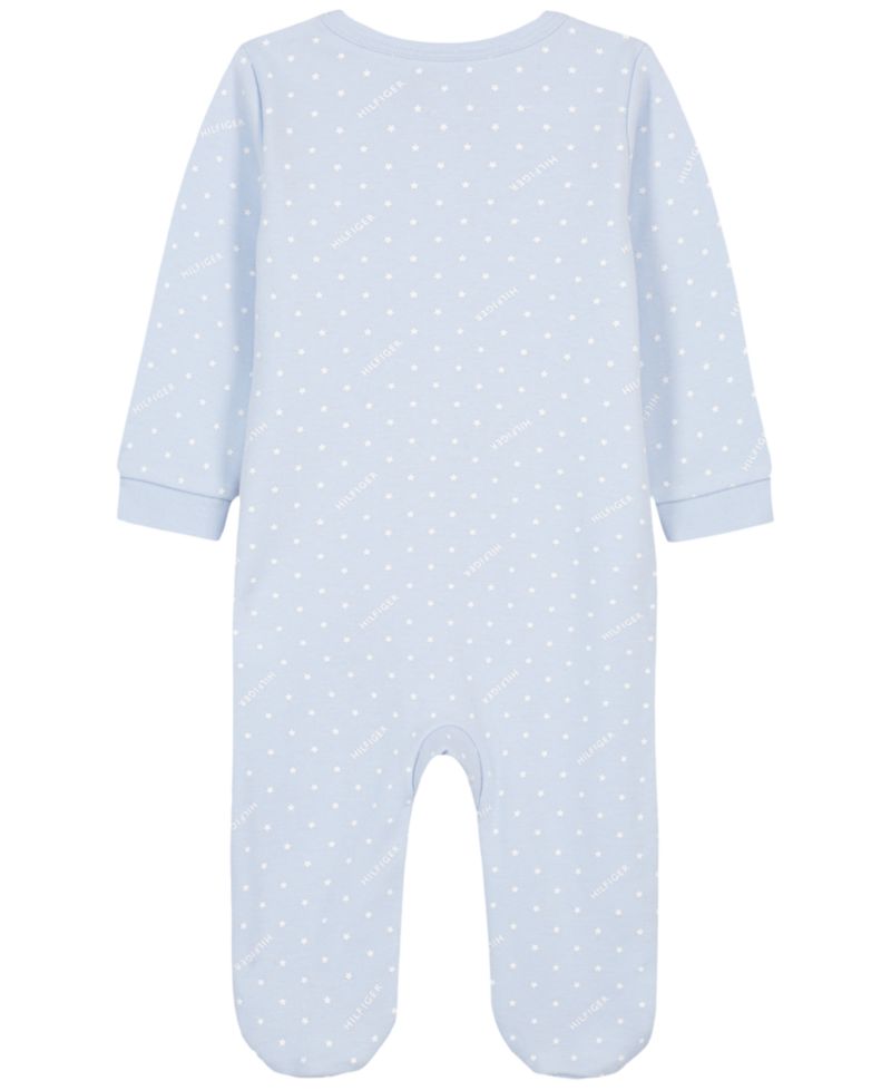 Baby Boys' Polka Dot Zip-Front Footed Coverall