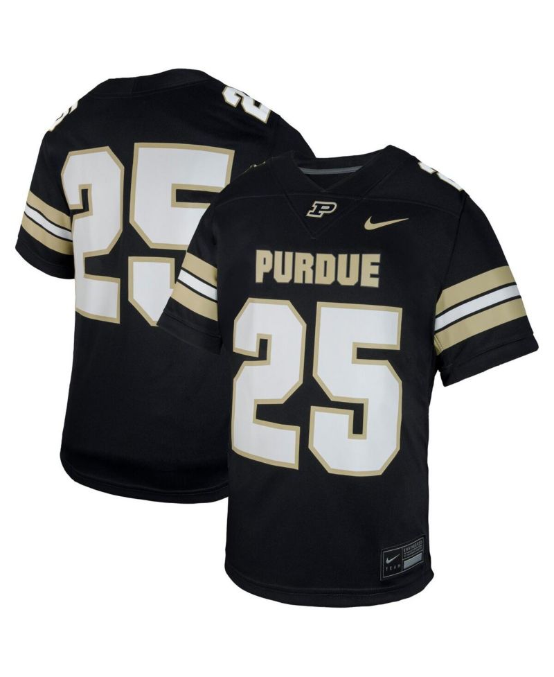 Big Boys and Girls Black Purdue Boilermakers Untouchable Replica Game Jersey