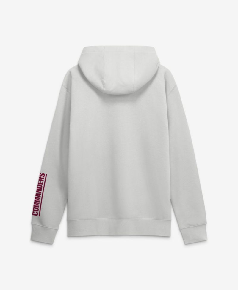 Men's Gray Washington Commanders Cool Down Club Full-Zip Hoodie