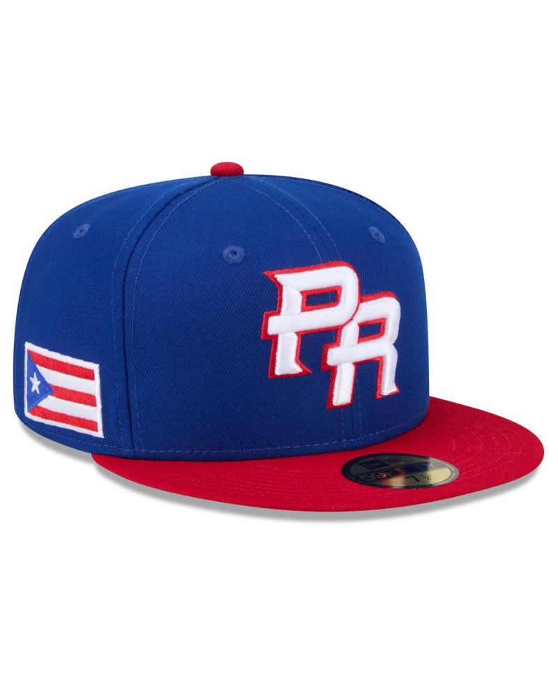 Men's Blue/Red Puerto Rico Baseball 2026 World Baseball Classic 59FIFTY Fitted Hat