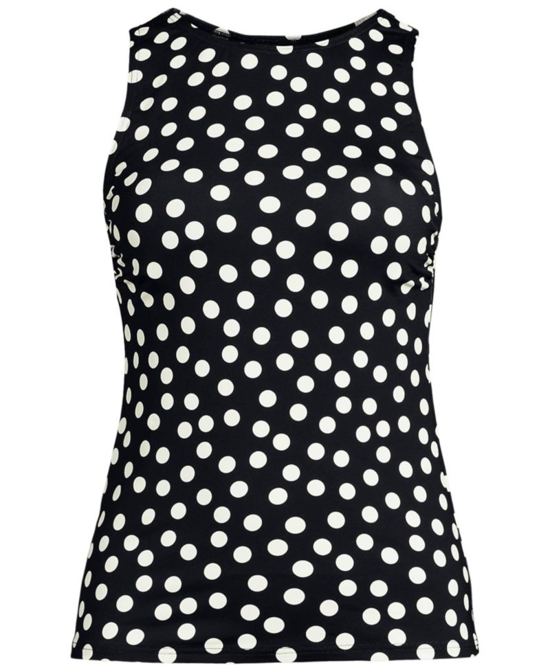 Petite High Neck UPF 50 Sun Protection Modest Tankini Swimsuit Top