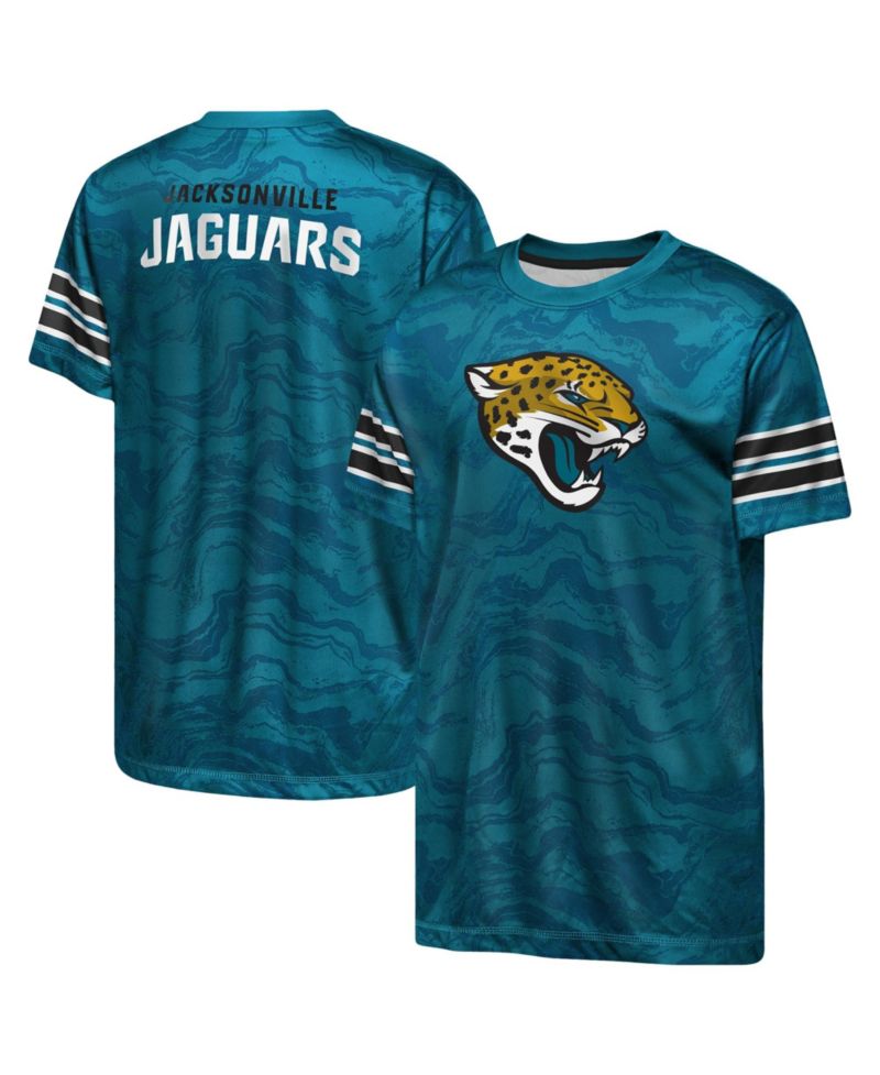 Boys' 4-20 Jacksonville Jaguars Slant Route Crew Neck T-Shirt