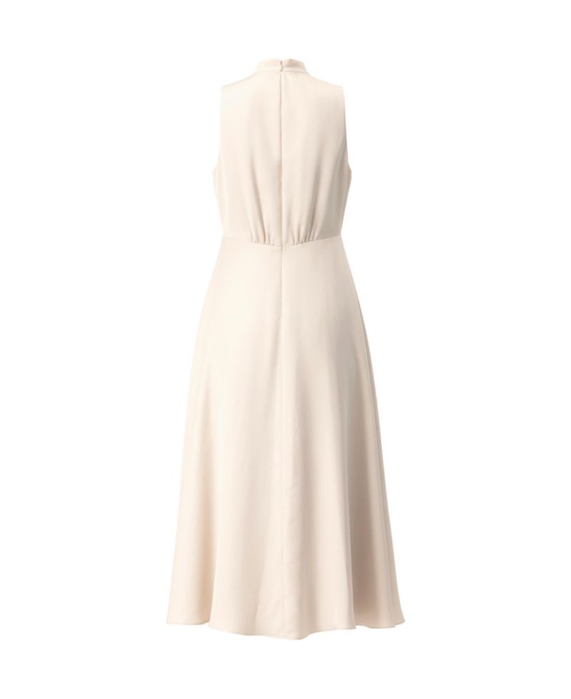 Women's Sleeveless High Neck Midi Dress