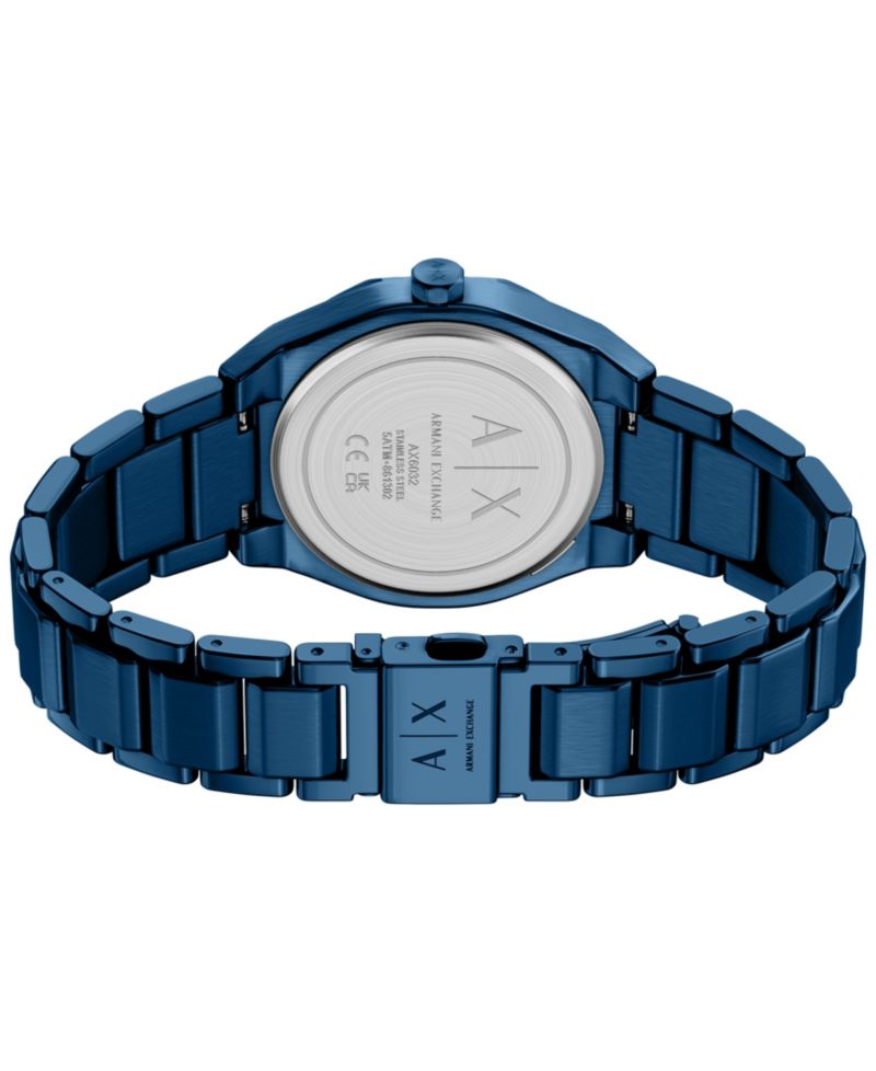 Armani Exchange Women's Sync Quartz Blue Stainless Steel Watch 36mm