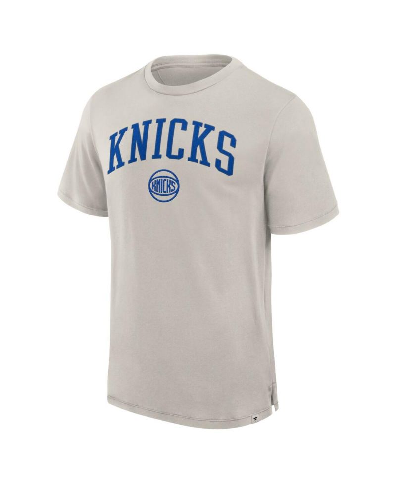 Men's Cream New York Knicks Crossover Collection Pull Up Jumper Shot Premium T-Shirt