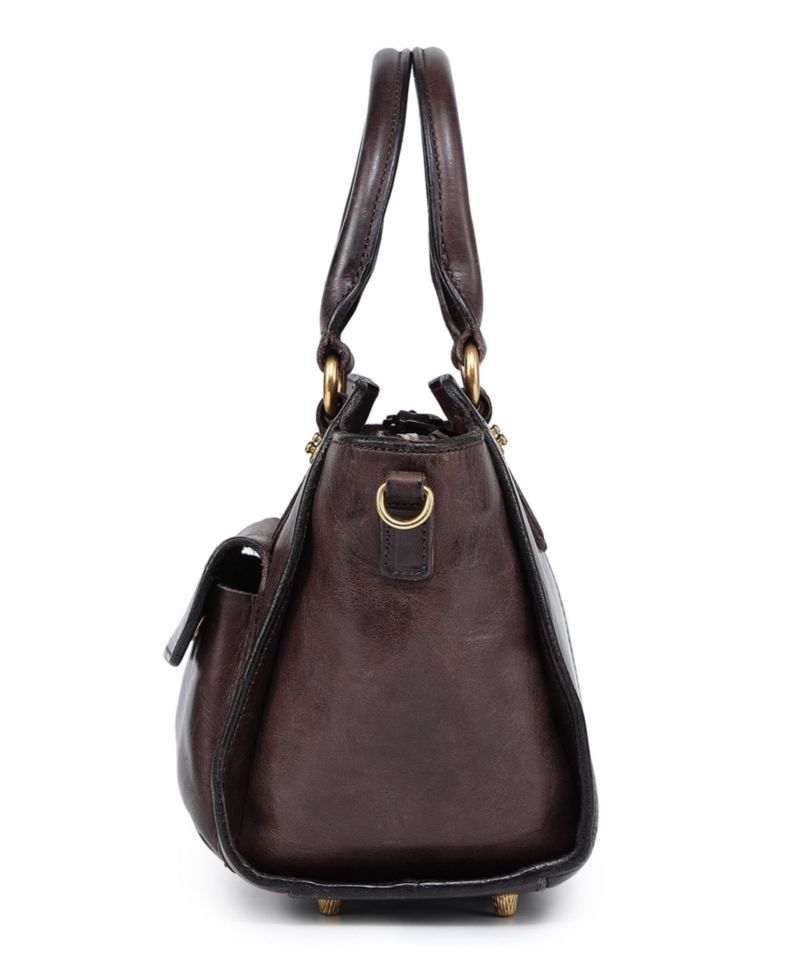 Pansy Small Leather Satchel Bag