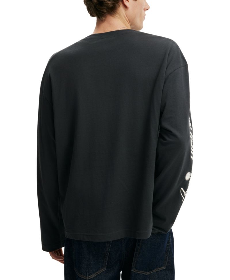 Men's Long-Sleeve Graphic Regular-Fit T-Shirt