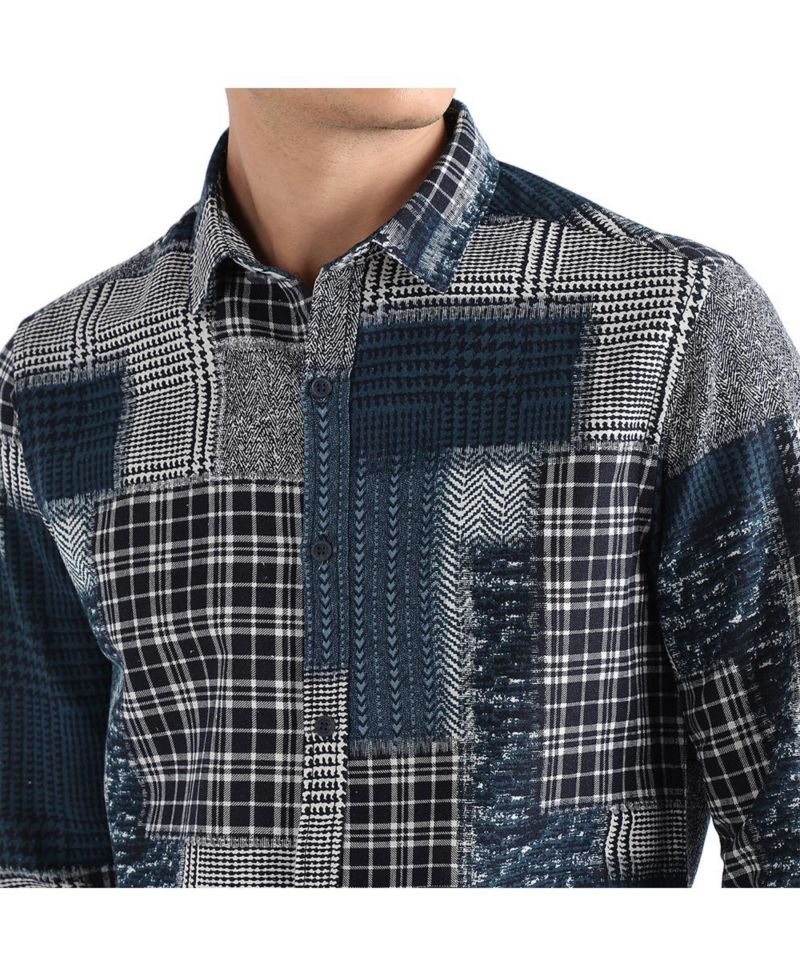 Men's Herringbone Block Shirt