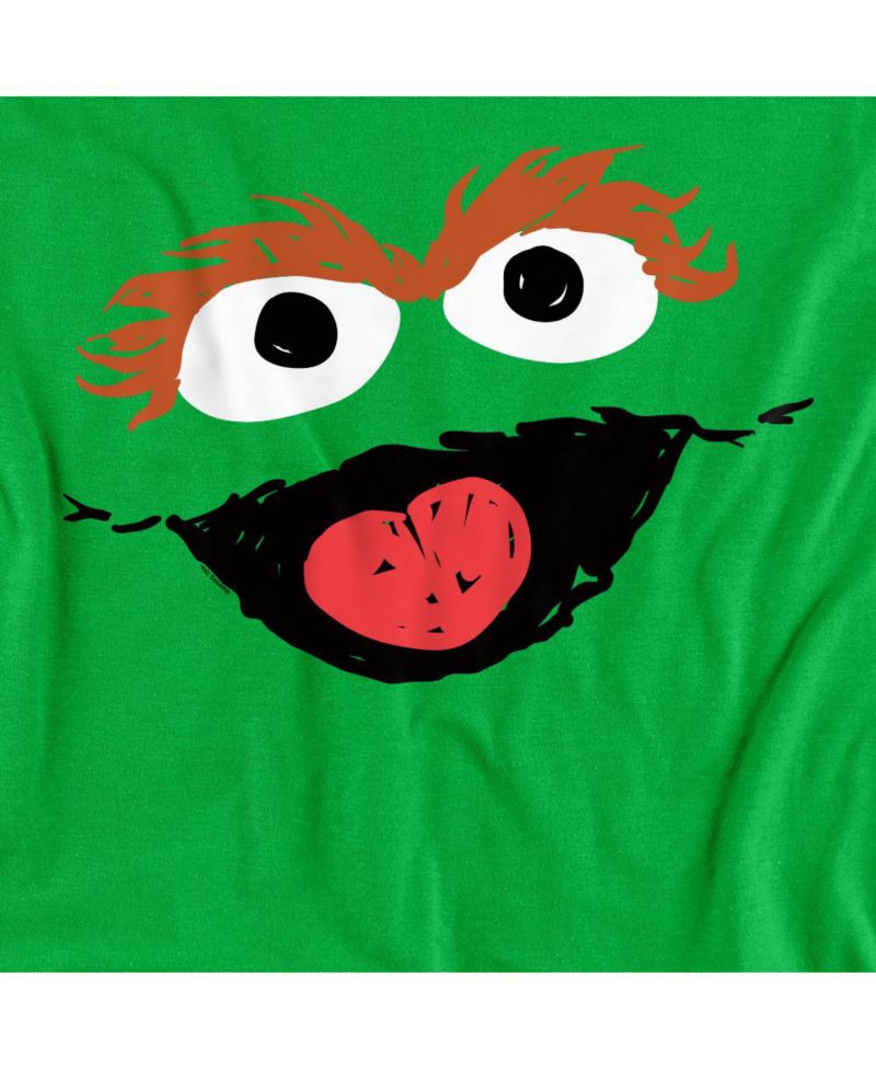 Men's Oscar The Grouch Crayon Sketch T-Shirt