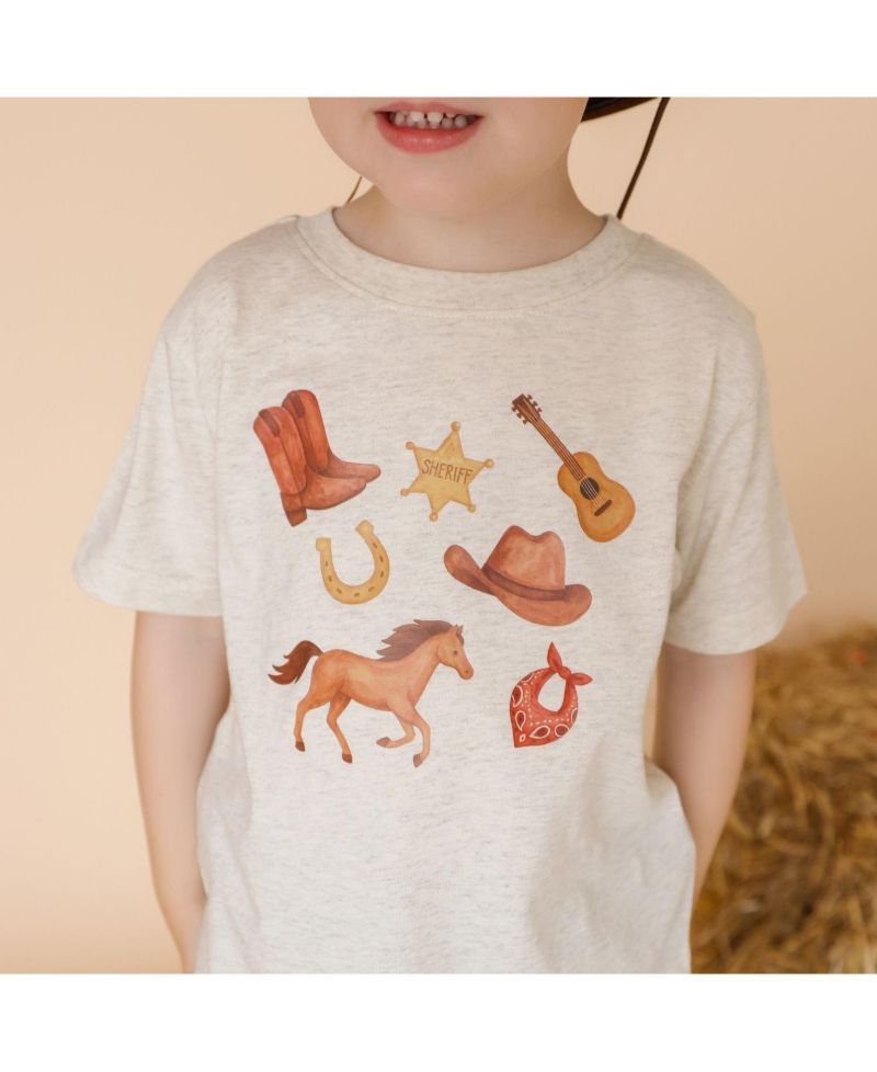 Baby Boys 12M - 24M Western Cowboy Short Sleeve T-Shirt