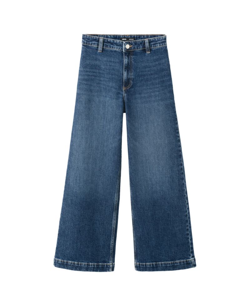 Women's Catherin High-Rise Wide-Leg Culotte Jeans
