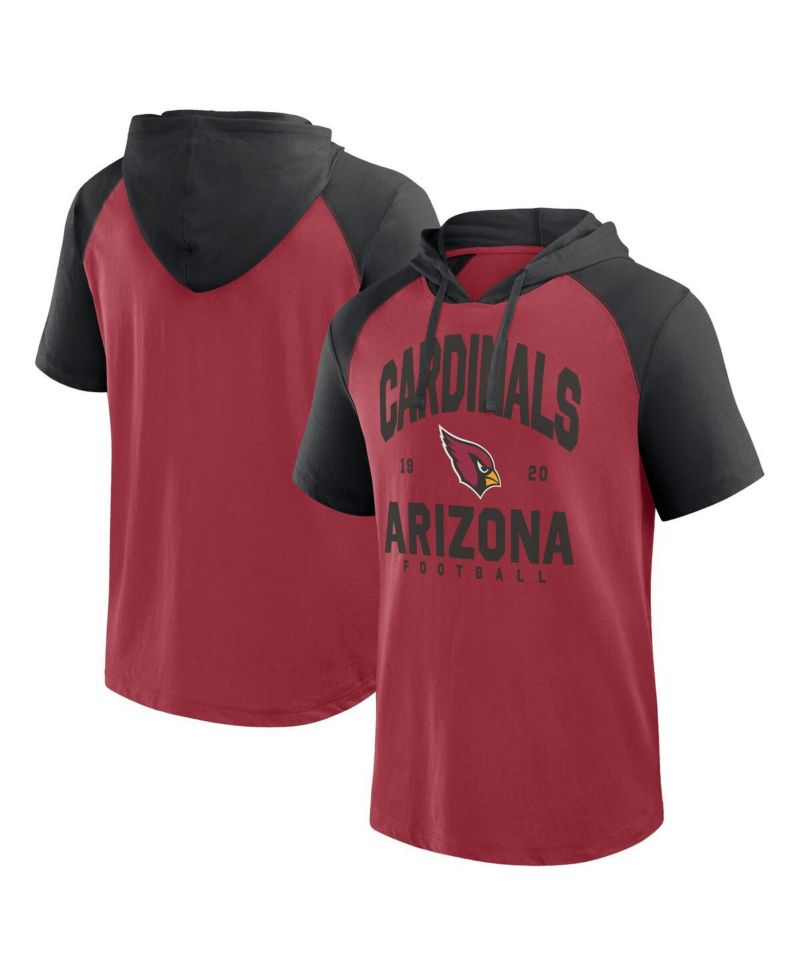 Men's Cardinal Arizona Cardinals Prime Hoodie T-Shirt