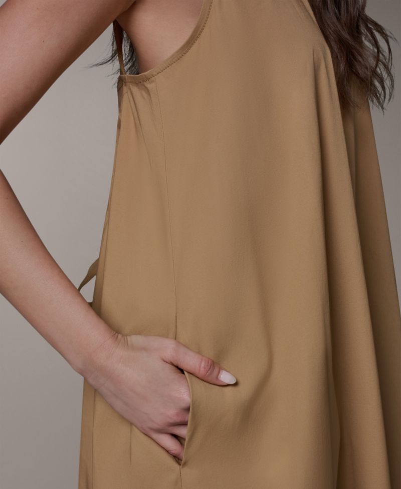 Women's Sleeveless Halter Tie Back Maxi Dress