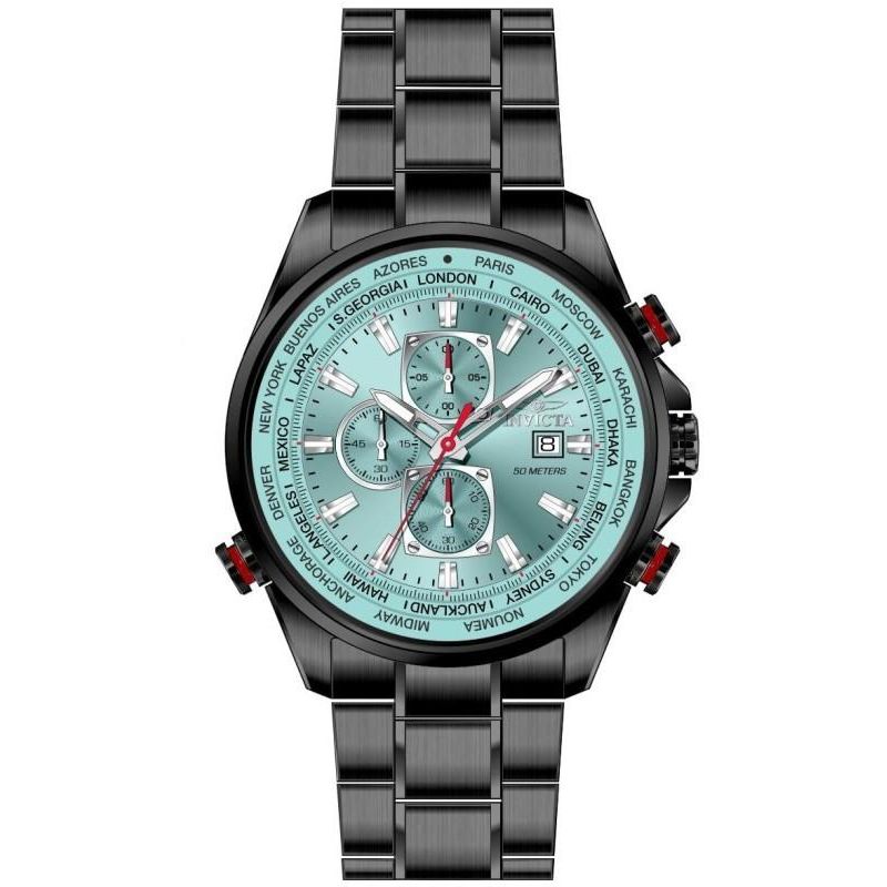 Men's 50498 Aviator Quartz VD57 Tiffany Blue Dial Watch
