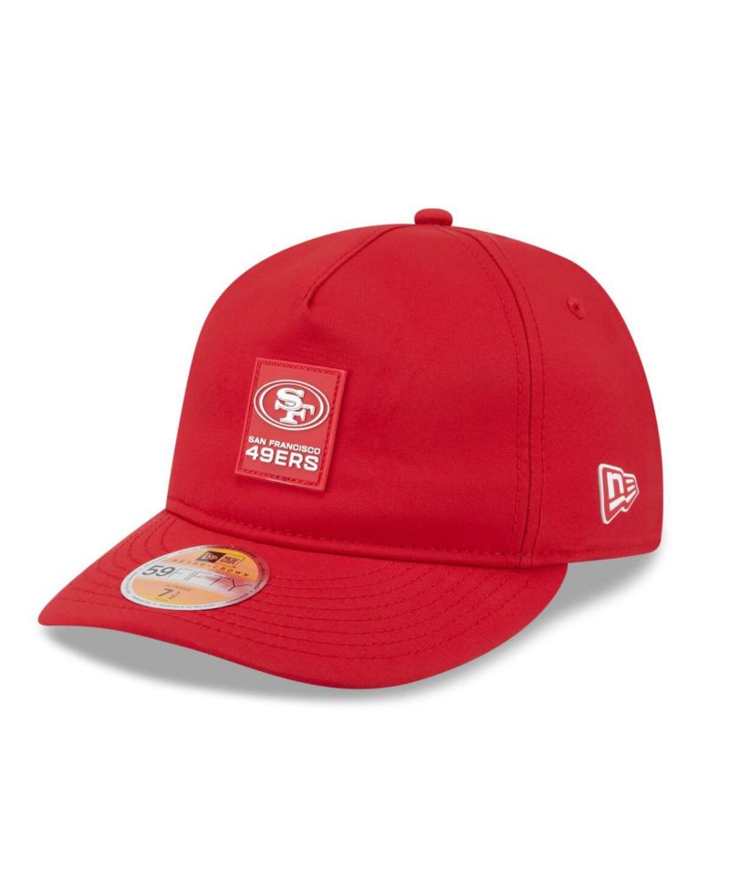 Men's Scarlet San Francisco 49ers 2025 Sideline Retro Crown 59FIFTY Fitted Hat