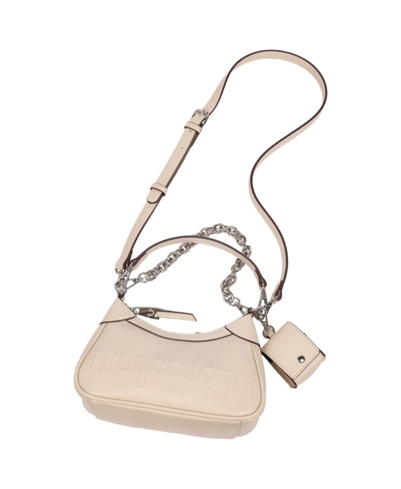 Women's Trapunto Logo Zip-Top Hobo