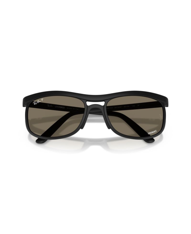 Unisex Polarized Lenses Lite Force Square Sunglasses, RB4452 RB4452CH