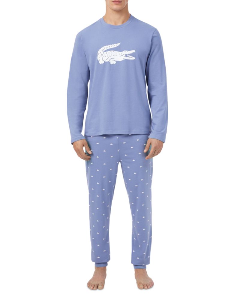 Men's Crewneck Jersey Pajama, 2-Piece Set